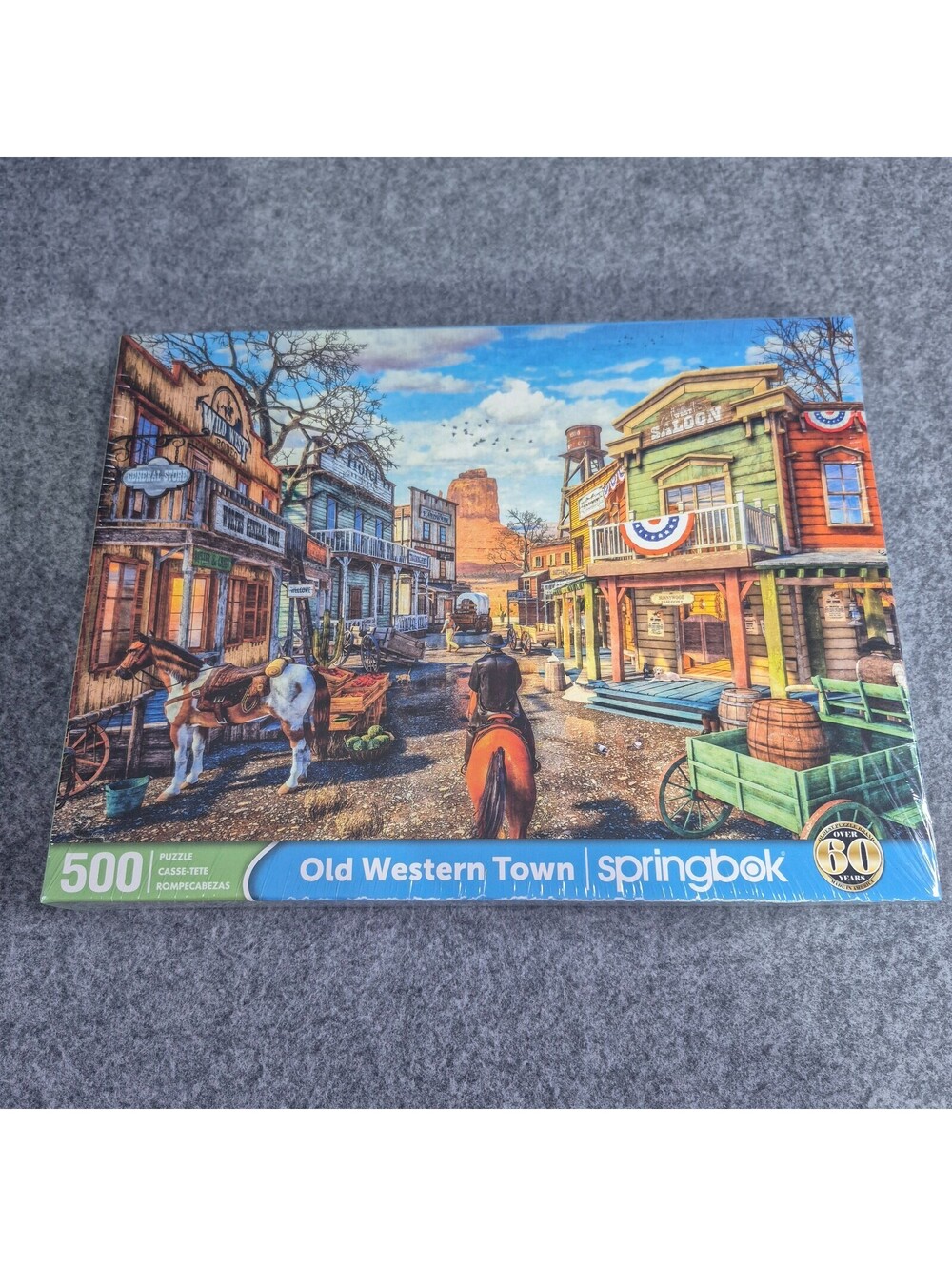 Springbok Old Western Town 500 Piece Jigsaw Puzzle New Sealed